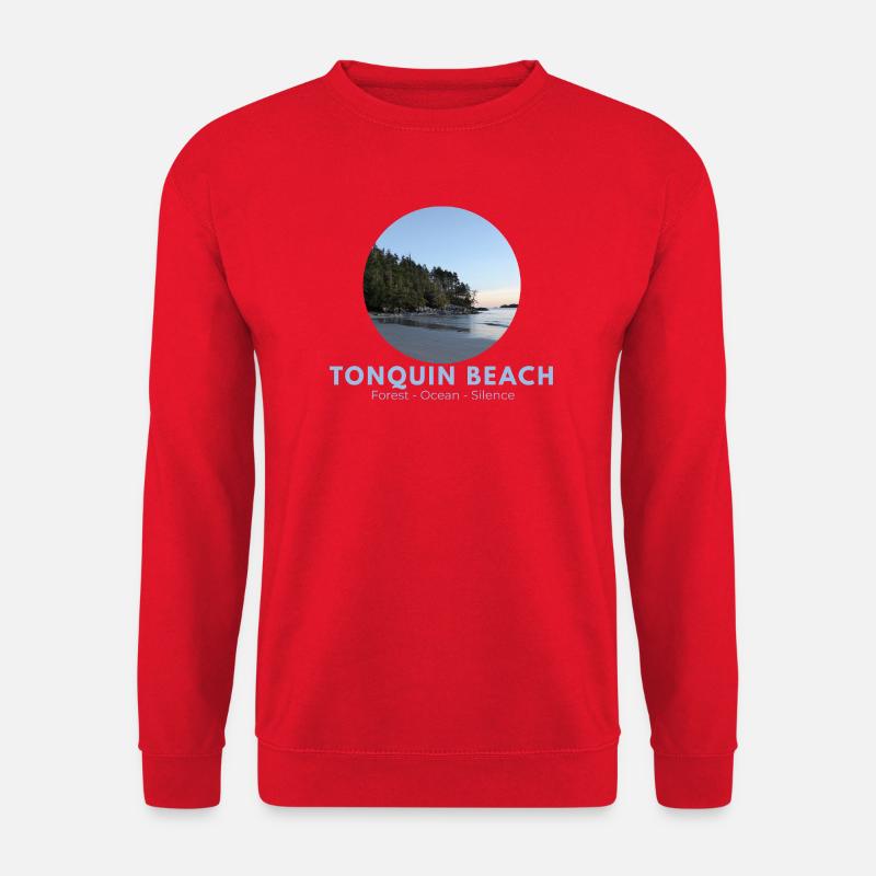 Tonquin Beach Forest Ocean - Unisex Pullover - Rot
