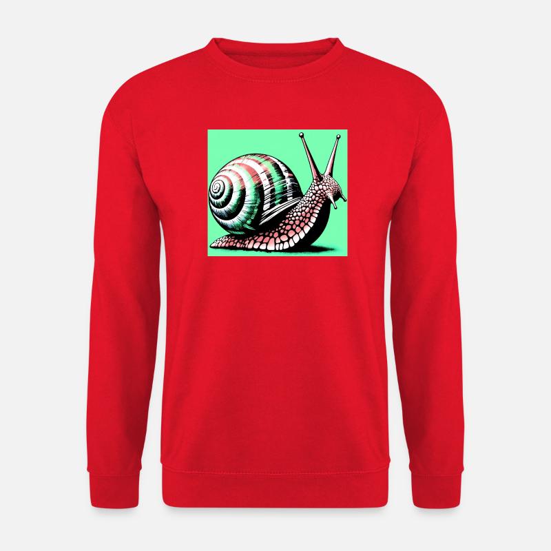 Schnecke - Unisex Pullover - Rot