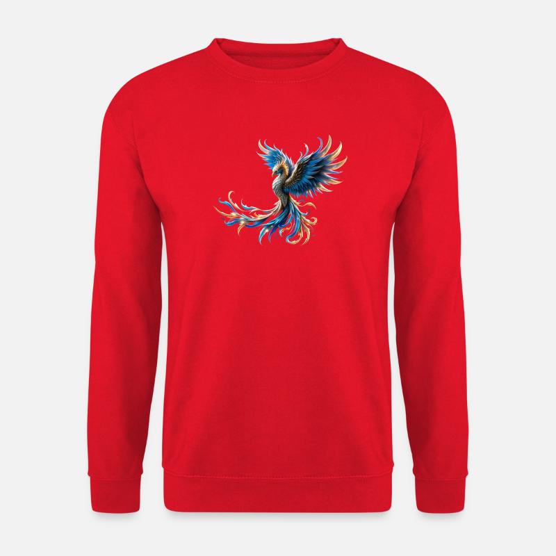 Fire Blue Phoenix - Unisex Sweatshirt - red