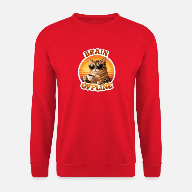 Chat Offline Café Soleil - Unisex Sweatshirt - red