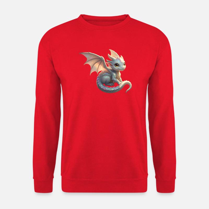 Kleiner süßer Drache - Unisex Pullover - Rot