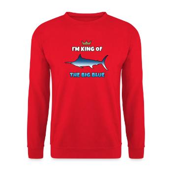 Roi du Grand Bleu - Sweat-shirt Unisexe - rouge - Devant - Alina (178cm) & Michal (187cm)