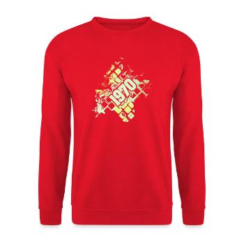 Geschenk 1970 - Unisex Pullover - Rot - Vorne - Alina (178cm) & Michal (187cm)