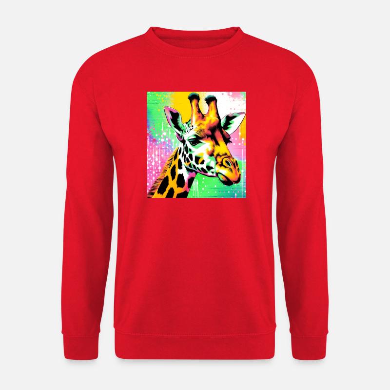 Giraffe - Unisex Pullover - Rot