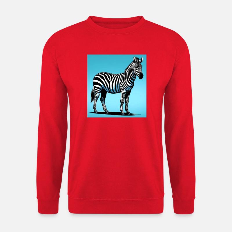 zebra - Unisex Sweatshirt - red