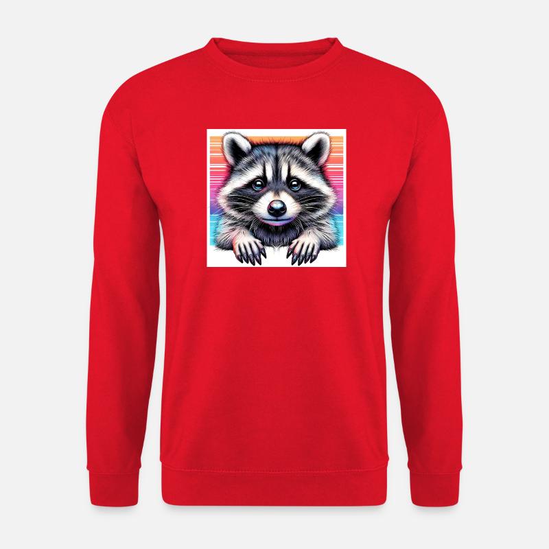 Waschbär - Unisex Pullover - Rot