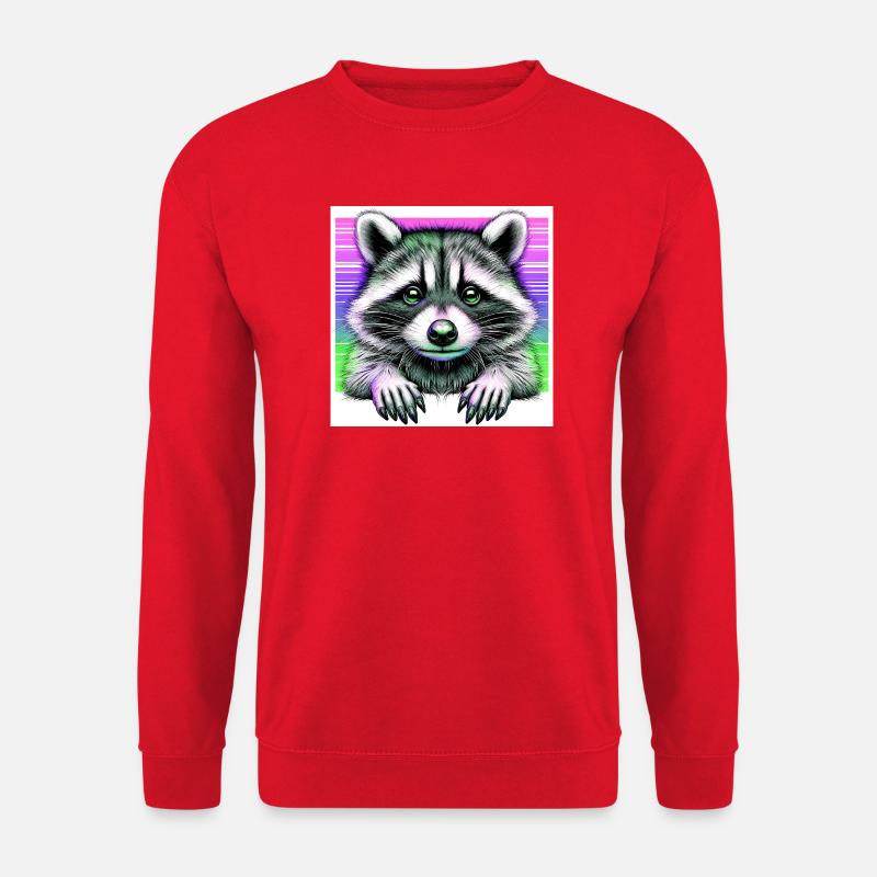Waschbär - Unisex Pullover - Rot