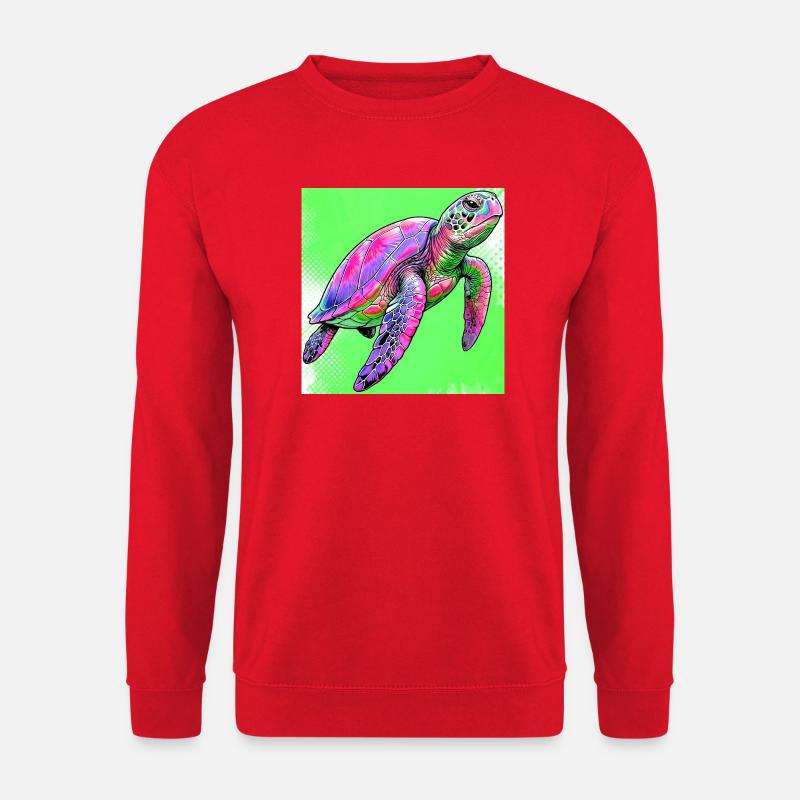 turtle - Unisex Sweatshirt - red