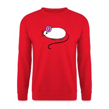 Mouse Rat Rodent Kids Baby - Unisex Sweatshirt - red - Front - Alina (178cm) & Michal (187cm)