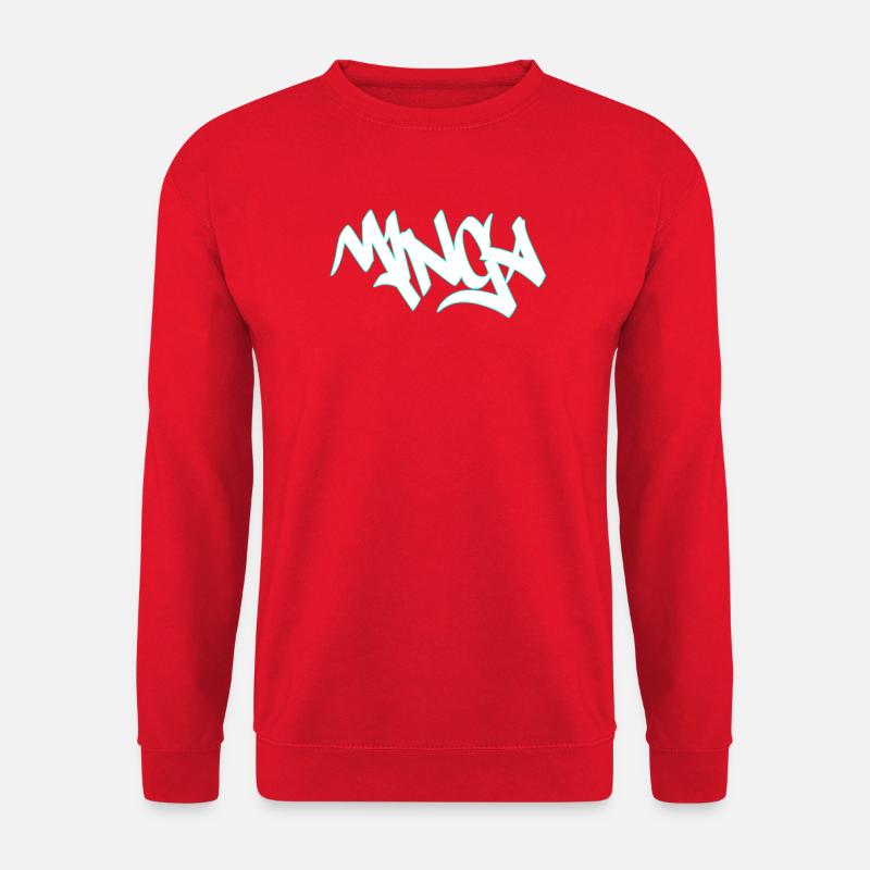 Graffiti Mibga Neon Schriftzug - Unisex Pullover - Rot