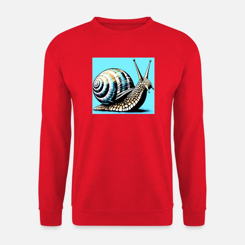 Schnecke - Unisex Pullover - Rot