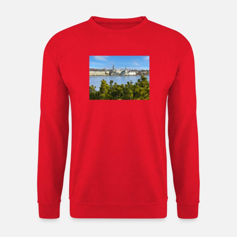 Reykjavik Waterfront - Unisex Pullover - Rot