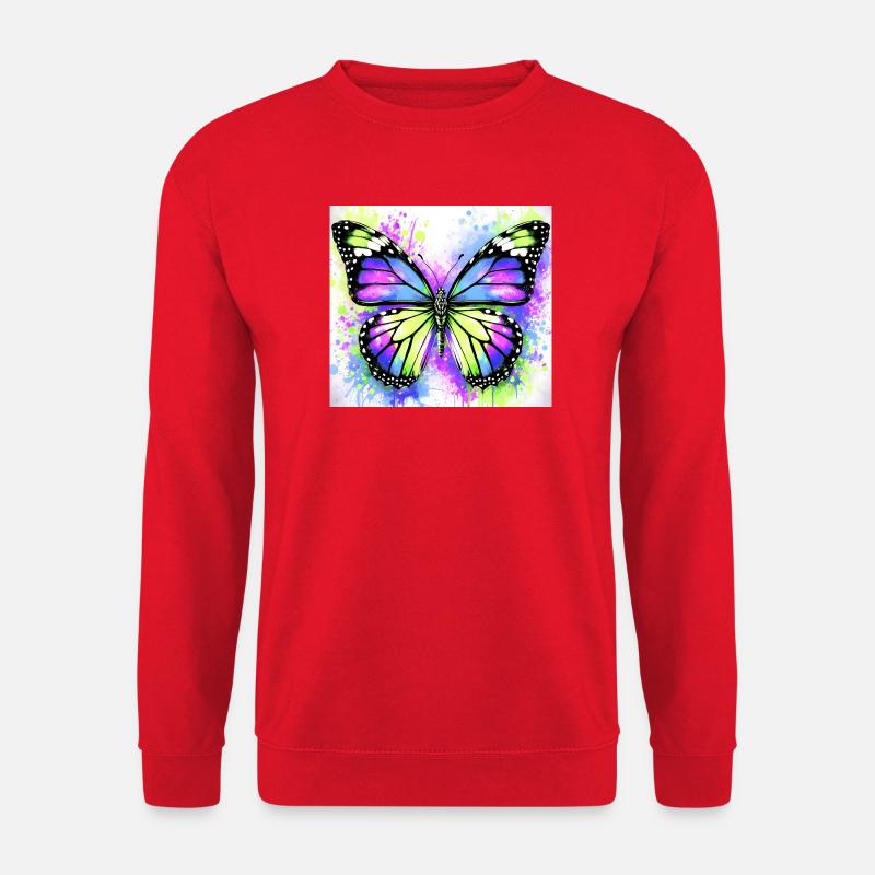 butterfly - Unisex Sweatshirt - red