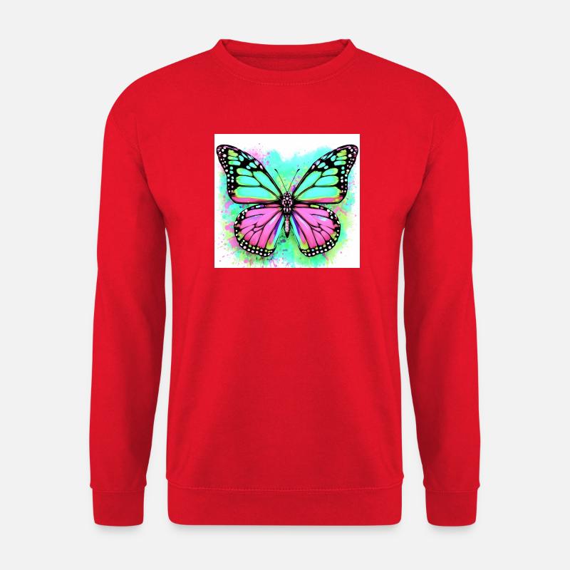 butterfly - Unisex Sweatshirt - red