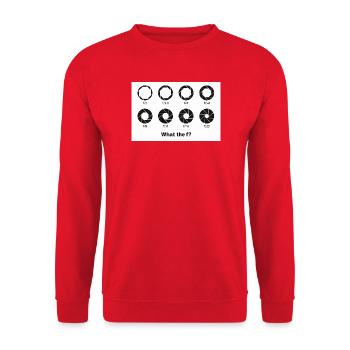 Icônes d’ouverture : C’est quoi ce bordel ? - Sweat-shirt Unisexe - rouge - Devant - Alina (178cm) & Michal (187cm)