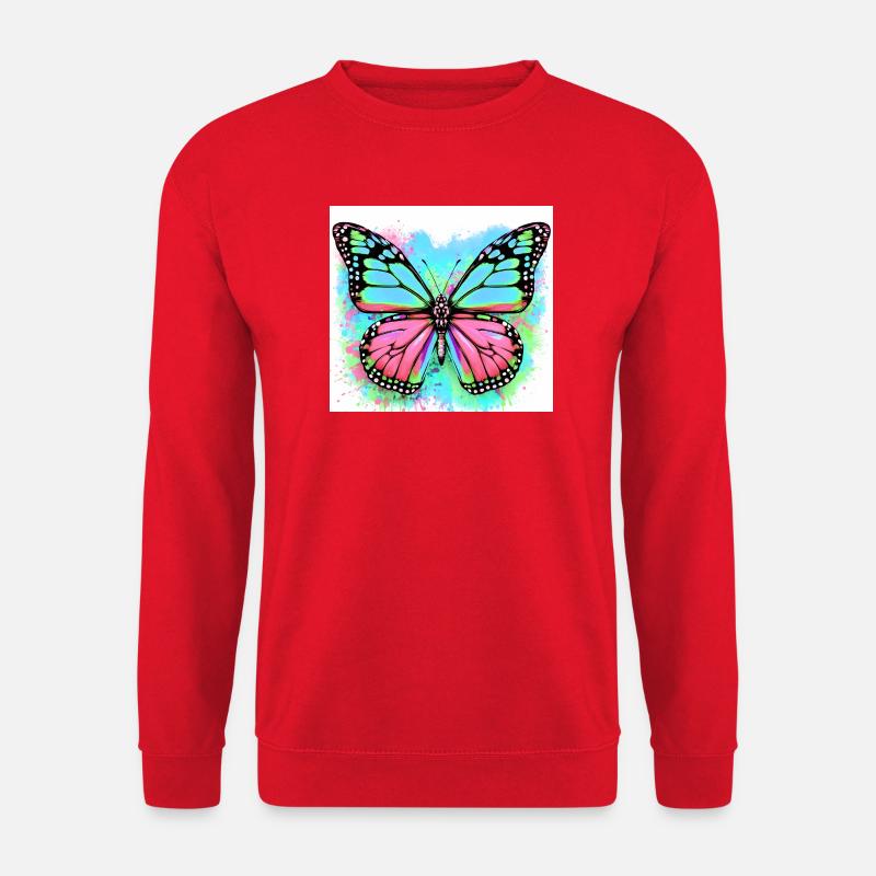 butterfly - Unisex Sweatshirt - red