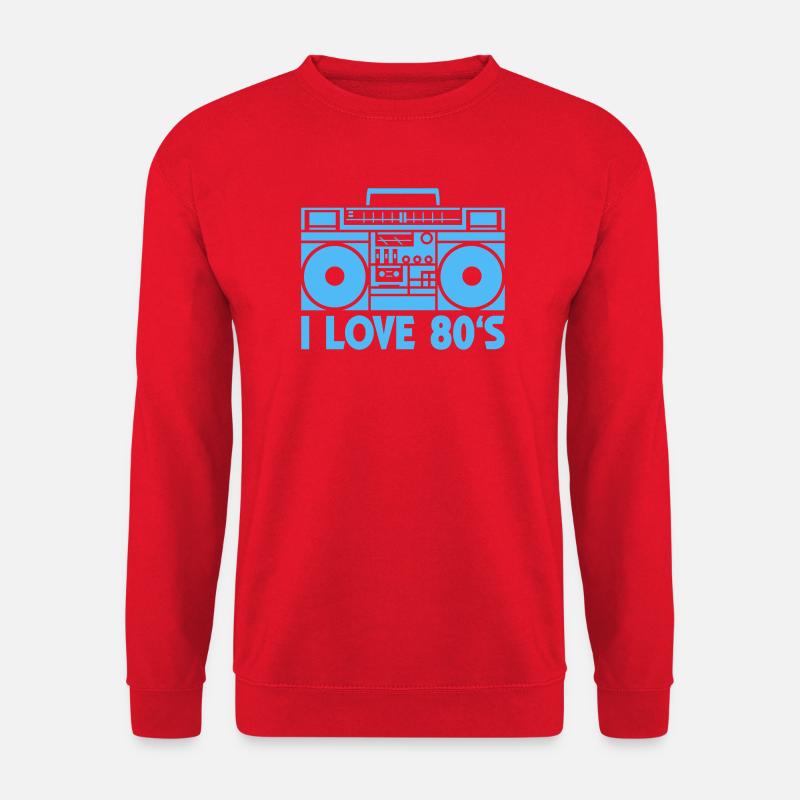 80s Boombox Statement - Unisex Sweatshirt - red