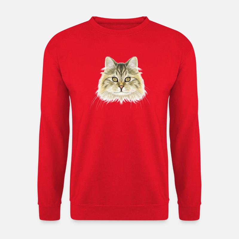 Norwegische Waldkatze  - Unisex Pullover - Rot