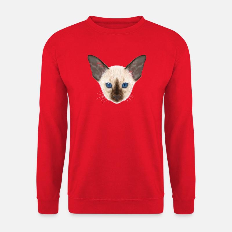 Siamese cat - Unisex Sweatshirt - red