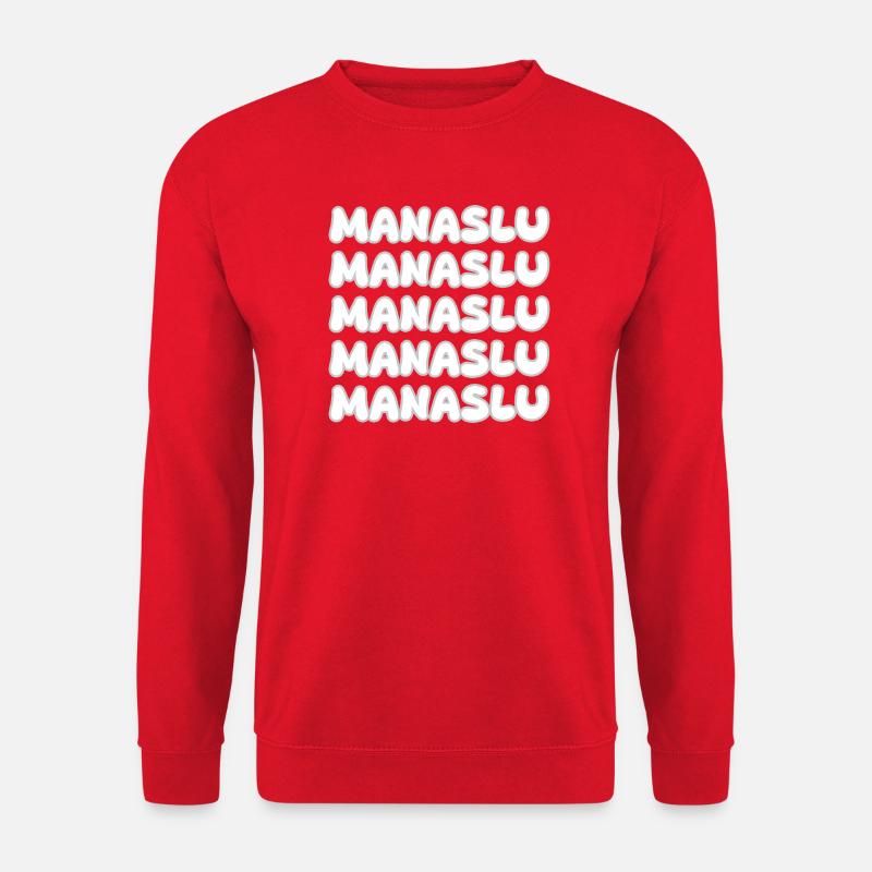 Manaslu Blasenrepeat - Unisex Pullover - Rot