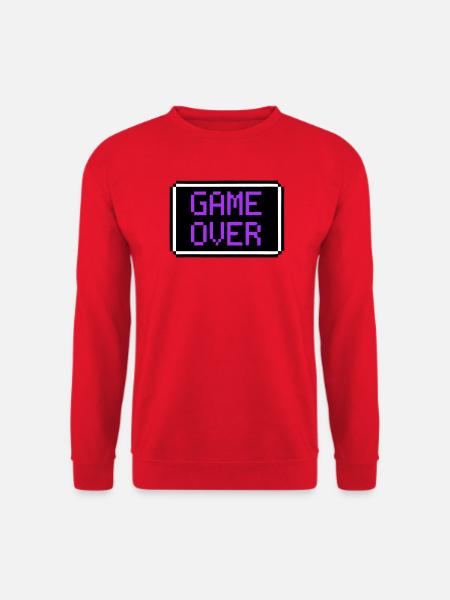 Game Over Shield Retro Gamer - Unisex Sweatshirt - red