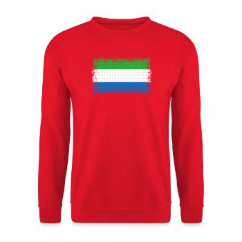 Country Leone - Sweat-shirt Unisexe - rouge - Devant - Alina (178cm) & Michal (187cm)