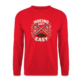 Ferrer n’est pas facile – jardiner pour femmes - Sweat-shirt Unisexe - rouge - Devant - Alina (178cm) & Michal (187cm)