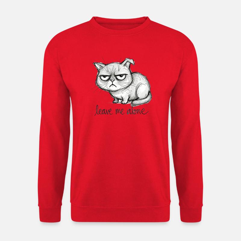 Doodle Cat - Unisex Sweatshirt - red