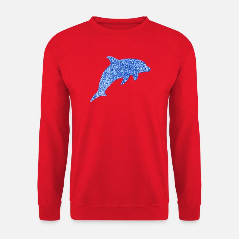 Blue Dolphin  - Unisex Sweatshirt - red