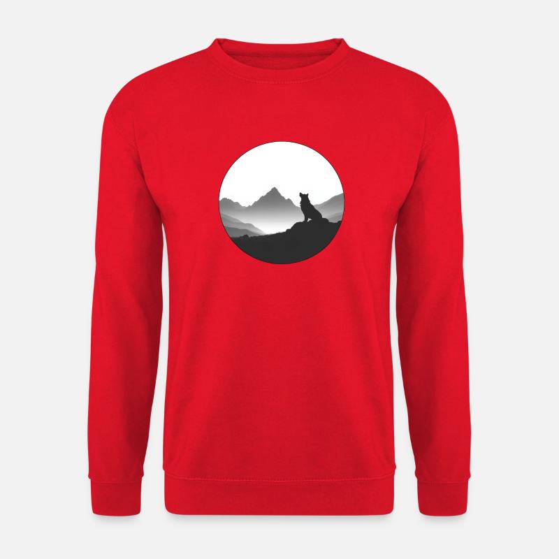 wolf - Unisex Sweatshirt - red
