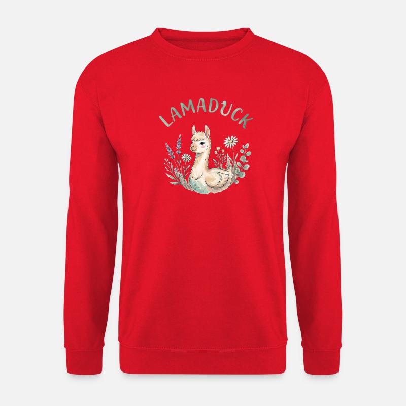LamaDuck Original - Sweat-shirt Unisexe - rouge