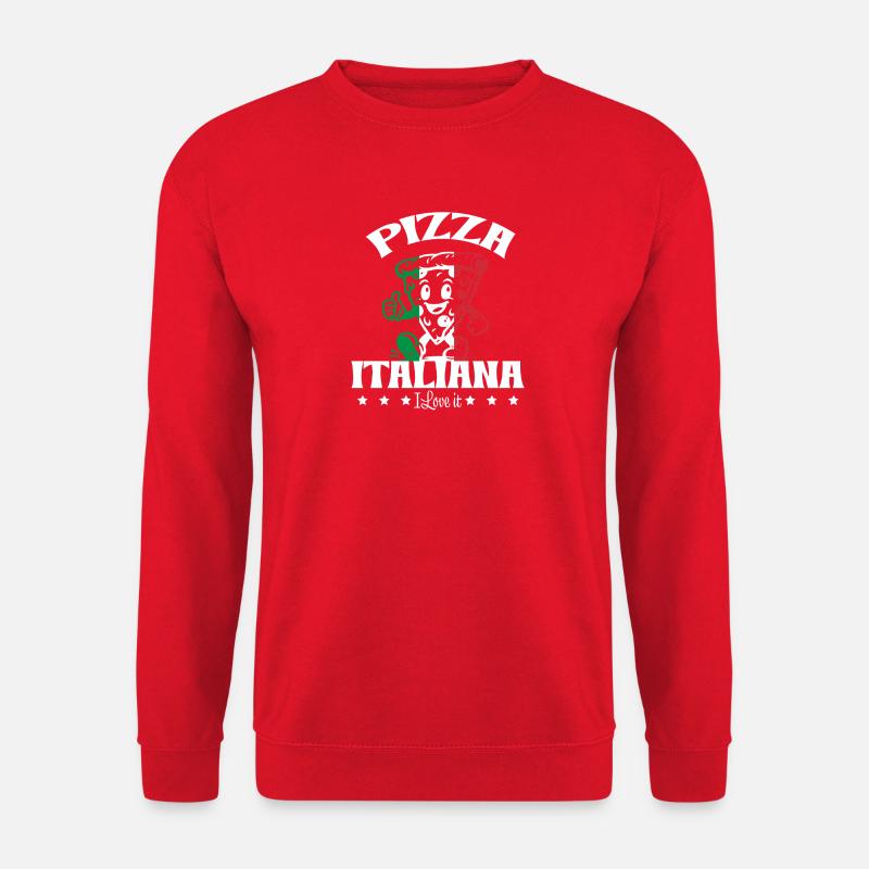 Ich liebe Pizza - Unisex Pullover - Rot