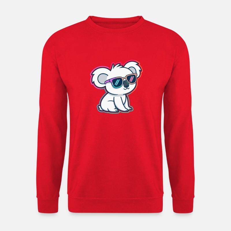 Koala neon glasses - Unisex Sweatshirt - red