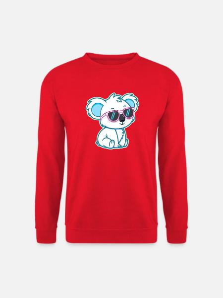 Koala White Chill Sunglasses - Unisex Sweatshirt - red