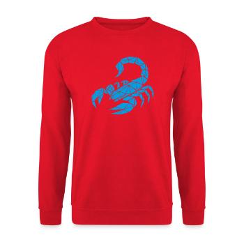 Scorpio – Power & Mystery - Unisex Sweatshirt - red - Front - Alina (178cm) & Michal (187cm)