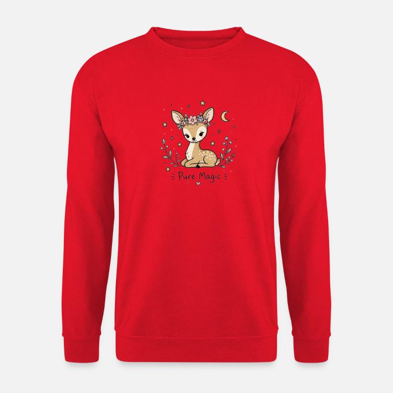 Astro-Jungfrau Reh – Pure Magic - Unisex Pullover - Rot