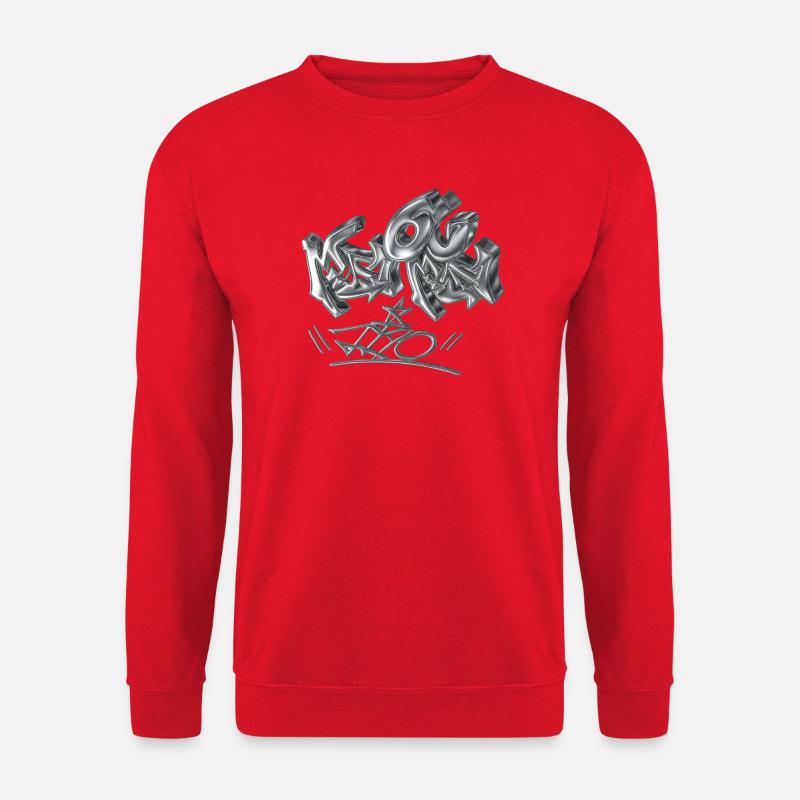 Chrome Graffiti Liebe - Unisex Pullover - Rot