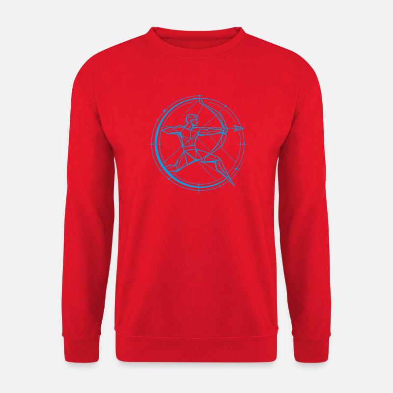Schütze Sternzeichen – Ziel & Freiheit - Unisex Pullover - Rot