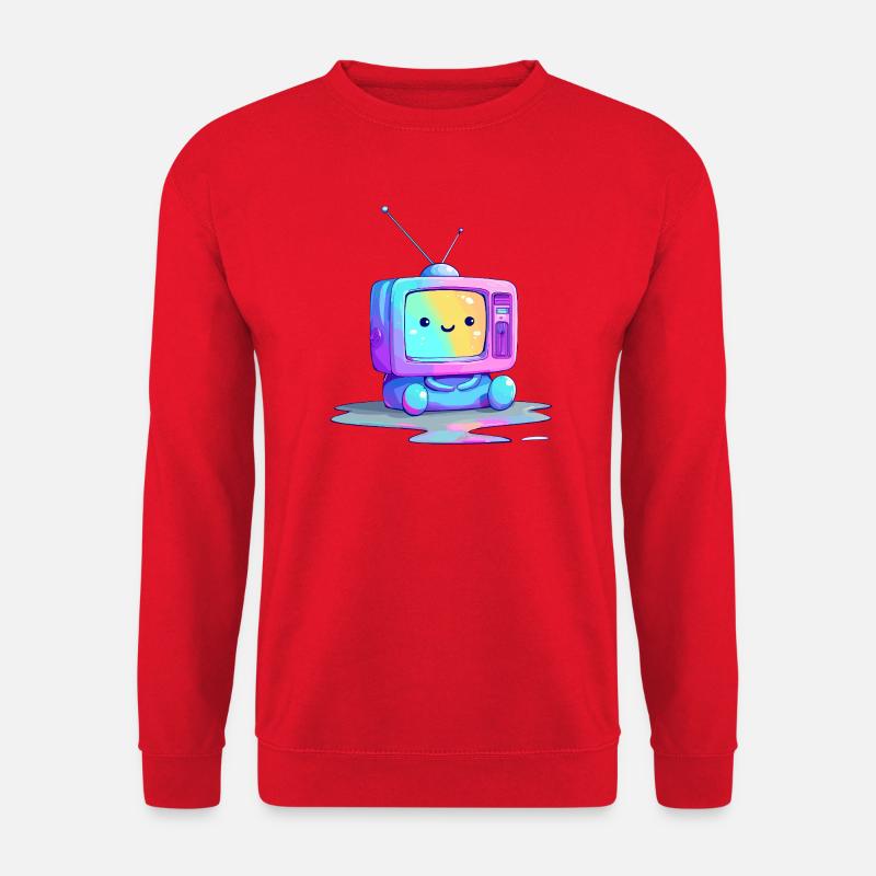 Regenbogen TV Kuscheltier - Unisex Pullover - Rot