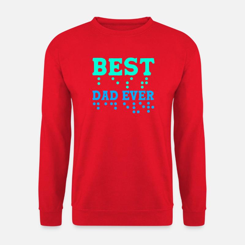Blind Blindenschrift Braille - Unisex Pullover - Rot