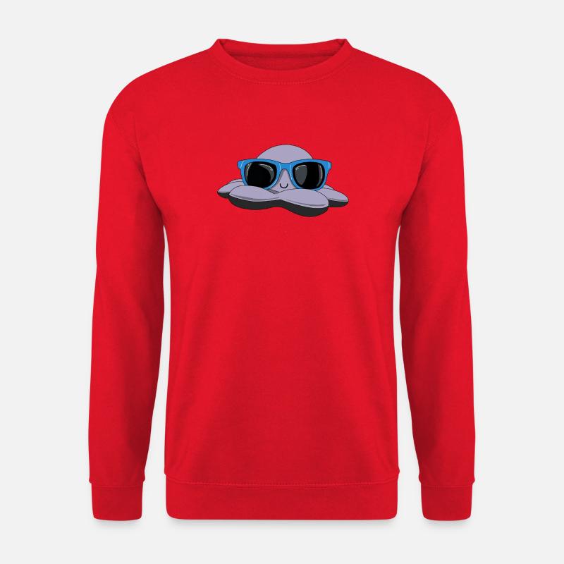 Pieuvre d’été - Sweat-shirt Unisexe - rouge