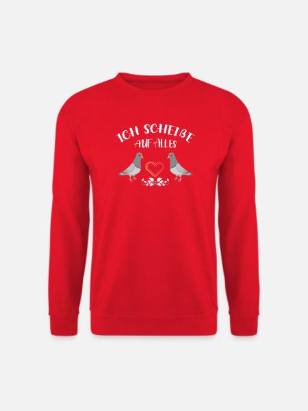 Taubenflüsterer brieftaubenzucht Taubenzüchter - Unisex Pullover - Rot