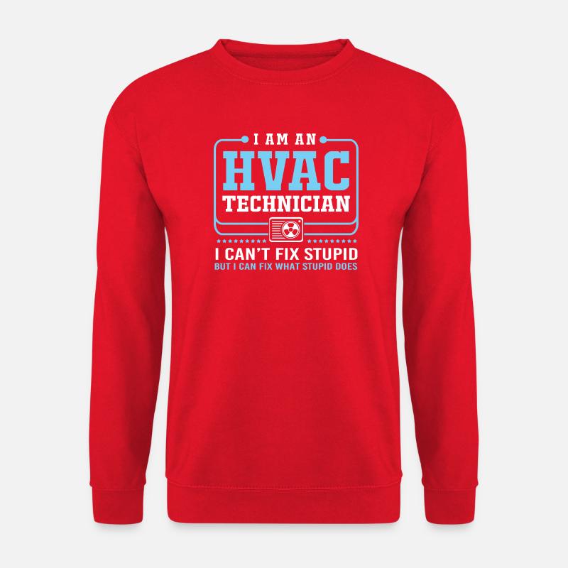 Klimatechniker Techniker Kältetechniker Heizung - Unisex Pullover - Rot