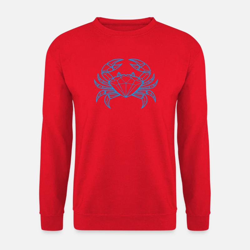 Krebs – Schutz & Stärke - Unisex Pullover - Rot