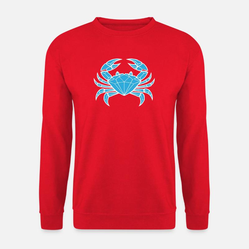 Krebs – Schutz & Stärke - Unisex Pullover - Rot