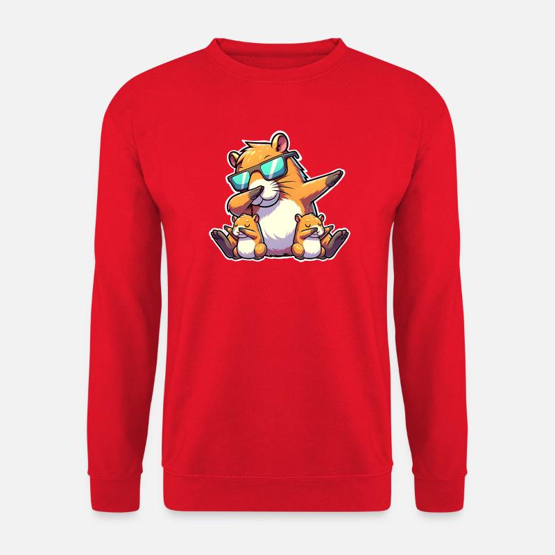Capybara papa - Unisex Sweatshirt - red