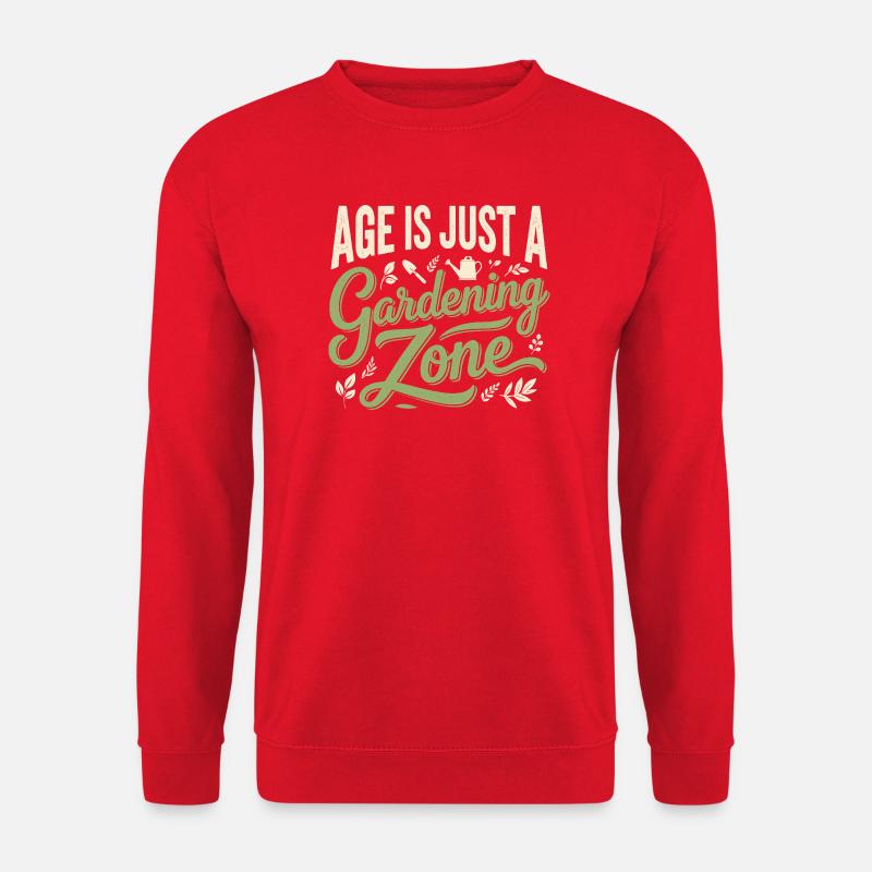 Alter nur Gartenzone | Gärtner Spruch - Unisex Pullover - Rot