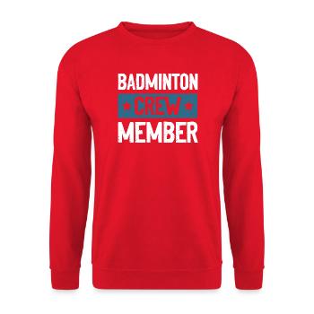 Équipe de badminton - Sweat-shirt Unisexe - rouge - Devant - Alina (178cm) & Michal (187cm)