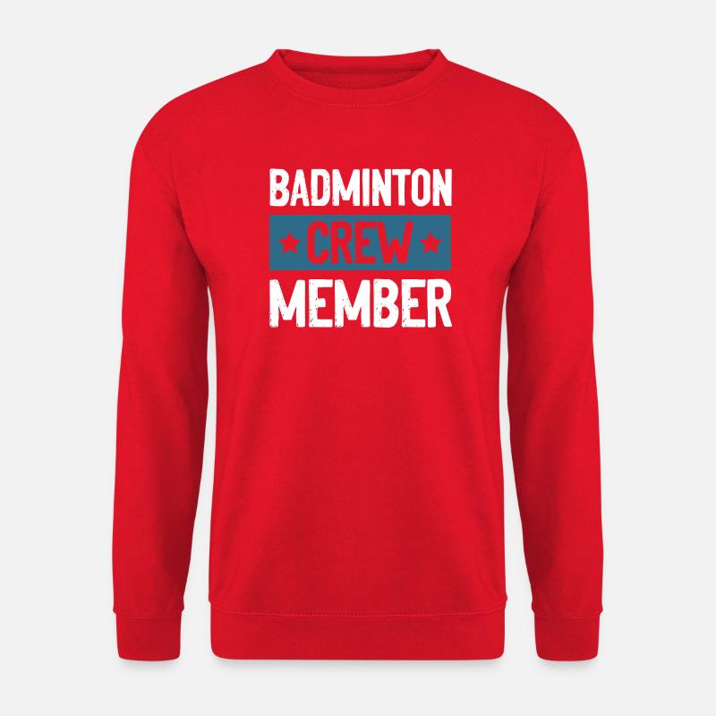 Badminton Crew - Unisex Pullover - Rot