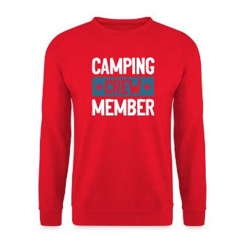 Camping Crew - Unisex Sweatshirt - red - Front - Alina (178cm) & Michal (187cm)